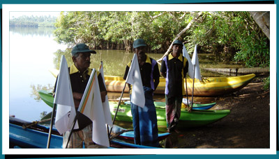 canoe paddling srilanka